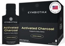 CYMBIOTIKA Aktivált Charcoin folyadékpótló csomagok kókuszdióból puffadás, Gut Health & Digestive Support, Helps Detox, E-vitamin, Lemon Cream Flavor, Vegan, 26 Pack