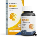 Foszfatidil-szerin 120mg Omega 3 DHA 60 Softgels Huperzine A az idős gyerekek agy egészség és a kognitív támogató kiegészítők - Javítja az agy funkció foszfatidil-szerin DHA