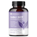 Pure 5- HTP (5- Hydroxytryptophan) Plus GABA kiegészítés - alvásra, hangulat- és stresszkezelés - 60 Veggie Caps
