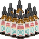 Liposzómás glutation folyadék 2000MG - antioxidáns méregtelenítő kiegészítés nők és férfiak számára, öregedés védelem, májfunkció és energia, Hyaluronic Acid + Aloe Vera + C-vitamin, Natural & Vegan, 20 FL.OZ