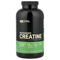 Optimum Táplálkozás Mikronizált Kreatin Monohidrát kapszula, Keto Friendly, 2500mg, 300 kapszula (Csomagolás május Vary)