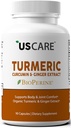 USCare kurkuma gyömbér & 95% kurkuminoidok & BioPerin
