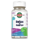 KAL Relax- a- Saurus, Stressz Supplement gyerekeknek, L-Theanine gyerekeknek Herbal Stress Relief & Relaxation & Blend, finom természetes Grape Flavor, 60- napos garancia, 30 rágótabletta