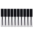 AKOAK 10 csomag 4ml átlátszó újrahasznosítható üres üveg cső tartály Smink injekciós üvegek Kozmetikai eszköz szempilla növekedési olaj / Mascara kefe otthoni és utazási