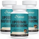 2400 MG Liposzómás Glutathion Softgels, Max Absorption, Aktív forma L- Glothion Reduced (GSH), Hyaluronic Acid, Resveratrol, Master Antioxidants for Detox, Brain, Immune System, 180 Softgels