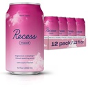 Recess Mood Magnézium & Adaptogen ital, Relaxációs ital, 12 uncia (Black Cherry, 12 csomag)