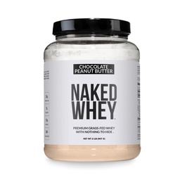 Naked Whey Chocolate Mogyoró Butter Protein Por, Grass Fed Whey, No GMO, No Soy, és glutén mentes. Semmi mesterséges, Segítség növekedés és fellendülés - 21 Servings