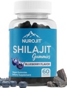 Shilajit Gummees, Blueberry Flavor, Himalayan kivonat, Lab tesztelt, Non-GMO, Gluten Free, Vegan Friendly, Mess- Free Alternative to Resin, Simple Addition to Daily Routine, 60 Vegan Gumies