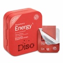 DISO - Energie - Schnellauflösende Koffeinstreifen mit Vitaminen, Erdbeer-Flaschen, Vegan, Zuckerfrei, hohe Absorption, Glutenfrei, Individuell Wrapped, 30 auflösende Streifen