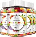 4 Pack Omega 3 6 9 Gumies Vegán Ehető Medve Candy, Nem-GMO, Alacsony cukor