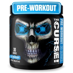JNX SPORTS The Curse! Pre edzés por a férfiak és nők, koffein, Beta-Alanine, kreatin, L- citrullin, 30 szervadékok, kék málna ízesítése - Boost Energy, Erő és Fókusz