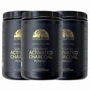 Szerves szénpor aktivált kőszén Természetes, Vegán, Szerves, GMO mentes - nagy palack 25 oz por - 3pack