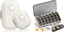 Weekly Pill Organizer, Travel Pill Organizer, Large Travel Pill Box 7 Day, Am Pm Három Napi Pill Case eltávolítható gyógyszeres konténer