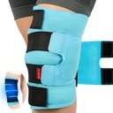 Comfytempore Big Knee Ice Pack Wrap Reusable Gel, Full Coverage Knee Cold Compression Brace for Sérülések, Fájdalom Relief, Helyreállítás, Arthritis, ACL, műtét után kap jól ajándék, 23.6 "x11,8"