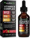 B12-vitamin Folyékony cseppek - Organic Vitamin B12 Nyelvalatti cseppek - Organic B- Complex B5 Pantothenic Acid - Vegan B12 Sublingual 5000 µg B6-vitaminnal, Liquid B12 Methylcobalamin Supports