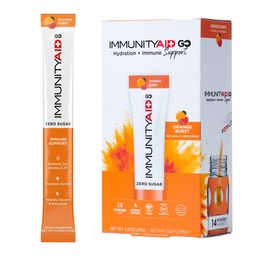 Életfogytiglant kérek! Zéró cukor immunitás + hidratációs csomag, C-vitamin, Echinacea, Cink, Astragalus Root, Keto-barát, Vegan & Gluten- mentes, 5 kalória, természetesen édesített, Nincs koffein, 14 csomag