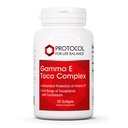 PROTOCOL A LIFE MALANCE Gamma E Toco Complex - E-vitamin 300mg - Antioxidáns támogatás - kardiovaszkuláris egészség és agy egészsége - Tocotrienolokkal - Halal & Dairy Free - 90 Softgels