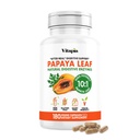 Papaya Fruit Enzyme kapszula emésztésre, puffadás enyhítésére, Immuntámogatás férfiak és nők számára - 1500mg Organic Papaya Powder Per Serving - 180 Veggie Capsules - Non-GMO, Gluten- Free, Vegan- Friendly