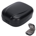 A fül mögötti hallásvédelmi eset, Vízálló vízálló vízálló ellenálló tároló doboz Portable Protective Box hallókészülék tartály tárolásához hallókészülék (fekete)