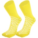 HCS Non- Slip Hospital Socks with Grips for Women & Men (6 pairs) - 360 All- Around Tread Non- Slip Sock, Idős / Seniors - Hospital Grip Socks, Women, Men - Fall Risk Patient Papucs (Sárga, Szabályos)