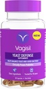 Vagisil Yeast Defense kellékek, Segít egyensúlyban yeast és jó baktériumok, Clinically- Proven probiotics, tiszta összetevők, Promotes A Healthly Vaginal Microbiome, Csak 1 kapszula naponta, 30 kapszula