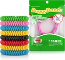 12 Pack szúnyogriasztó karkötők, egyéni csomagolású, DEET ingyenes, természetes és vízálló zenekar