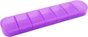 Heti Pill Organizer, Egyszer egy nap, 7- nap Pill Box Konténer, Matte Purple, Nagy 7 Commite Vitamins Case Pill Dispenser orvosi, gyógyszeres, halolaj, kiegészítők, Kapszula, tabletta