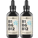 B1 B6 B12 Folyékony vitamincseppek - Idegek, energia, agy-támogató kiegészítés - Flavor - Metilkobalamin, Tiamin, Piridoxin (2)