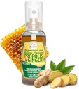 Beelife Propolis torokspray - Méz és gyömbér mosása Propolis - Natural Immune Support & Sore Throat Relief, Antioxidánsok, Rich in Flavonoids & Artepirin C, No Sugar, Glutan- Free - 1- Pack, 30ml