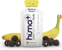 Huma Plus (Double Electrolytes) - Chia Energy Gel, BlackBerry Banana, 24 Gels - Gyomor Friendly, Real Food Energy Gels