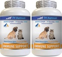 Dog Immununterstützung - PET Immununterstützung - für Hunde und Katzen NUR - natürlich - VETS Choice - Hundekurz Ergänzung - 120 Bäume (2 Flaschen)