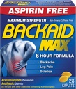Hátvéd Max Relief Caplets, 28 gróf (6-os csomag)