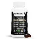 Fekete magolaj 3% Thymokinon Szabványosított - Klinikailag tanulmányozott, USP fokozat, Cold- Pressed Nigella Sativa ThymoQuin, Non-GMO - 60 Softgels