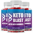 (3 csomag) Keto Blast Gumies, Maximum Strength, Original Keto Blast Gumi, Advanced Formula, 3 hónapos ellátás