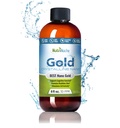 Colloidal Gold Liquid Organic Supplement by Nutrinoche - 100% Pure Nano Gold Mineral - Supports Mental Clarity, Focus & Relaxation - 8 oz Bottle - Vegan, Gluten- Free - Crystallin - 30 ppm