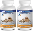 Gesunde Katze Treats Senior - Haustiere Ultra Vitamine - für Hunde und Katzen - Immune Gesundheit - Haar- und Mantel Vorteile - Katze Kalziumergänzung - 180 Treats (2 Flaschen)