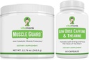 VitaMonk Muscle Guard & Low Dose koffein Bundle, HMB, EAA, D-vitamin, Magnézium izomnövekedés és koffein L- Theanine, Sima energia boost, kiegészítők a férfiak és nők, Izom & Fókusz támogatás