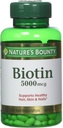A természet Bounty Biotin 5000 µg, 60 Quick Oldatos tabletta (2 db-os csomag)