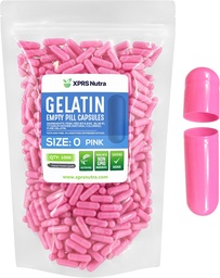 XPRS Nutra mérete 0 üres kapszula - 1000 szám üres zselatin kapszula - pirula DIY kapszula töltelék - tiszta szarvasmarha pill gél kapcsok Do- it- Yourself kiegészítők (rózsaszín)