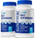 (2 Pack) EliteXtreme férfi kiegészítés, EliteXtreme Man Pills, Minden természetes diétás kapszula férfiaknak, 1200 MG multivitamin az általános egészségért, Elite Xtreme Vélemények (120 kapszula)