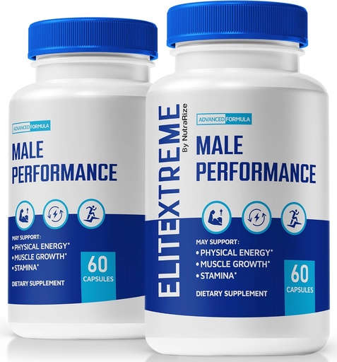 (2 Pack) EliteXtreme férfi kiegészítés, EliteXtreme Man Pills, Minden természetes diétás kapszula férfiaknak, 1200 MG multivitamin az általános egészségért, Elite Xtreme Vélemények (120 kapszula)