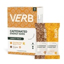 Verb Caffeined Energy Bars Variety Pack - 2 finom ízesítők (26g, csomag 16) 110- Kalória Finom Alacsony Sugar Energy Bar, Vegan & Gluten Free On- the Go Snack 80 mg zöld tea koffein