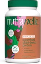 Nutranelle - Növényalapú fehérje por - 25 g Vegán fehérje por 30 szervadékok - Kevert rizs & Pea Superfoods & Amino Acids - Zéró cukor - csokoládé