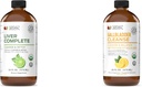 Teljes természetes termékek Máj teljes 16oz & epehólyag teljes 16oz Bundle