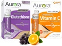 Vida Lifescience Aurora Nutrascience Mega C-vitamin & Glutatione Bundle, 64 Fakciók