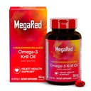 Omega3 Krill Oil 350mg Softgels, MegaRed (60 Count In A Bottle), EPA & DHA Omega3 Fatty acids With No Fishy After Ofish Oil, Tartalmazza antioxidáns Astaxantin