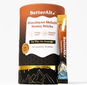 Jobb Alt Pure Himaláján Shilajit Karamell Méz Sticks Organic Honey Acid 124; Könnyen fogyasztható Shilajit A4; 30 Sticks for Energy Boost & Immune Support, 85 + Trace Minerals, 75% + Fulvic Acid