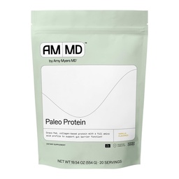 Amy Myers MD Paleo fehérje por - a Collagen Peptides a Gut Health - Támogatja a haj, bőr és körmök - Non- GMO, gluténmentes, Non- Dairy & More - Vanilla Bean - 19.54 oz (20 szerváció)