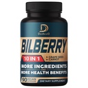 10in1 Bilberry kivonat a szemek kiegészítésére 3 hónap - egyenértékű 9260mg Grape Seed, Répa, Elderberry, Eyebright, Quercetin & More Herbs - Non-GMO, Gluten Free - 90 Vegan kapszula