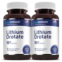 Lítium Orotate kiegészítés 10 mg, 60 Vegetáriánus kapszula. Támogatja a memória és az érzelmi wellness. Magnézium Stearate Free kiegészítők. (2)